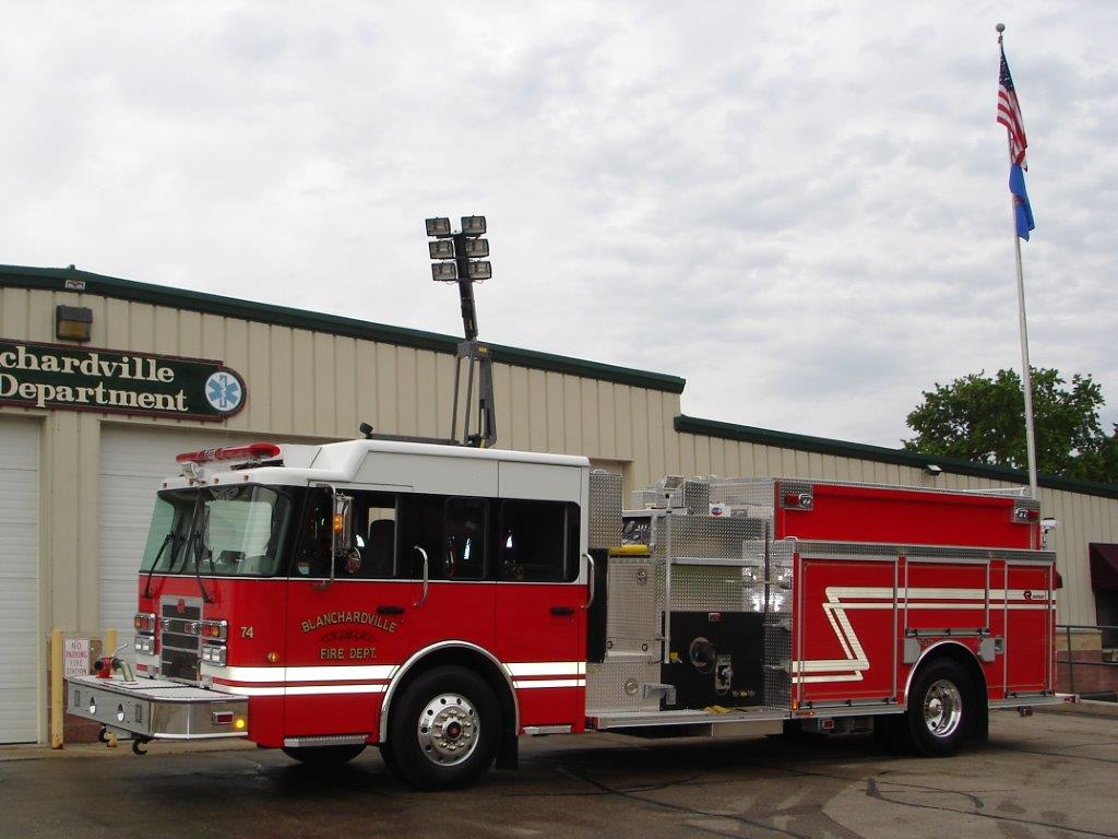 Blanchardville, WI Rosenbauer Fire Truck